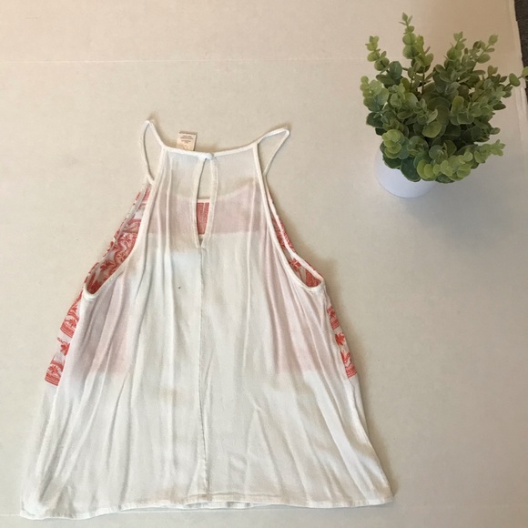 White Tank Top with Red Detailing ❤️ - Picture 2 of 4